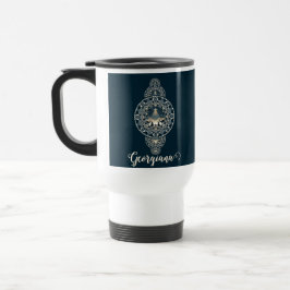Caneca Térmica Nome Personalizado Estrela Santa de Mandala Orname