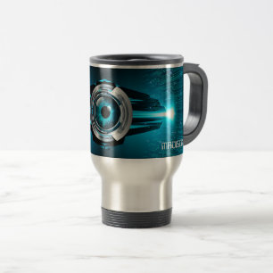 Caneca Térmica Nome Personalizado Olho do Circuito Cibernético