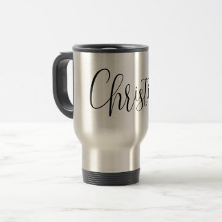Caneca Térmica NOME PERSONALIZADO - Script de Tendência Personali