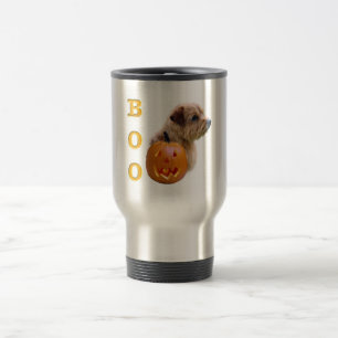Caneca Térmica Norfolk Terrier Halloween Boo