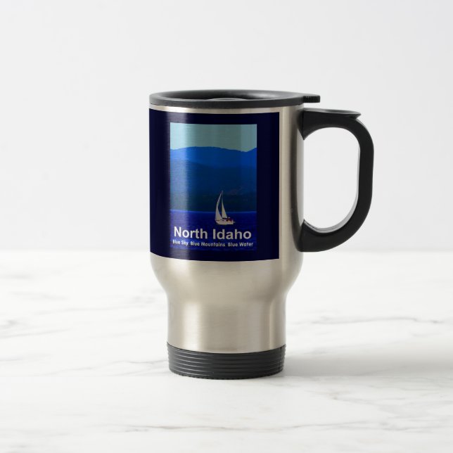 Caneca Térmica North Idaho Blue (Direita)