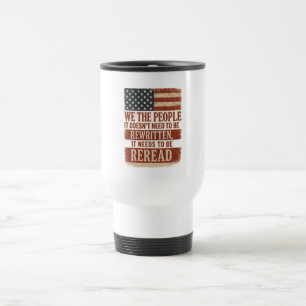 Caneca Térmica Nós, o Povo Relermos Citação da Bandeira