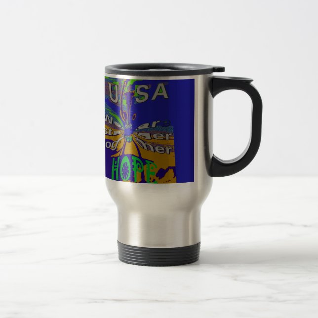 Caneca Térmica Nós somos mais fortes juntos engraçados EUA Espera (Direita)