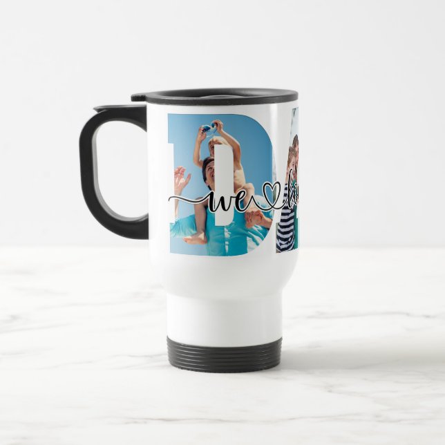 Caneca Térmica Nós Te Amo Foto Personalizada Do Pai Personalizada (Esquerda)