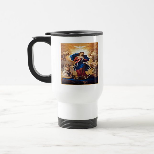 Caneca Térmica Nossa Senhora Undoer of Knots (Esquerda)