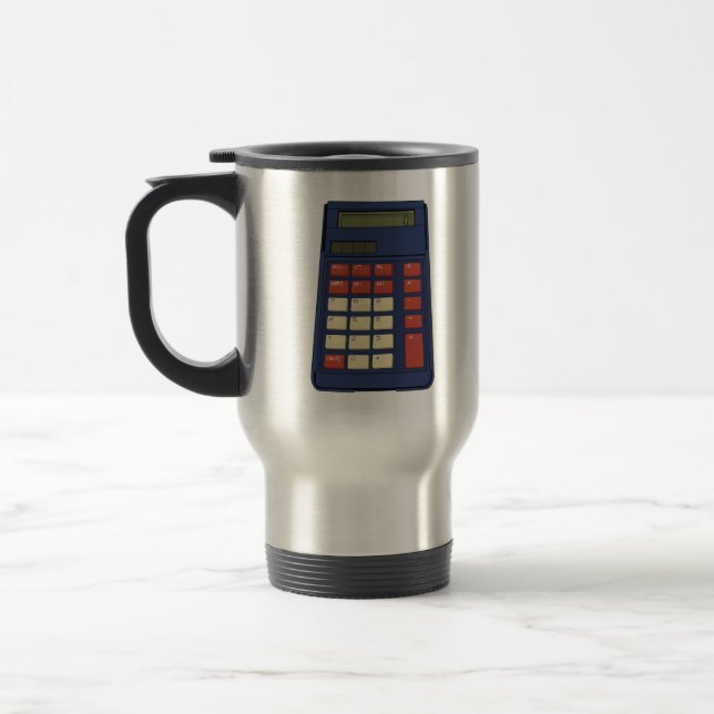 Caneca Térmica Nostalgia da Escola de Matemática Calculadora do a (Esquerda)