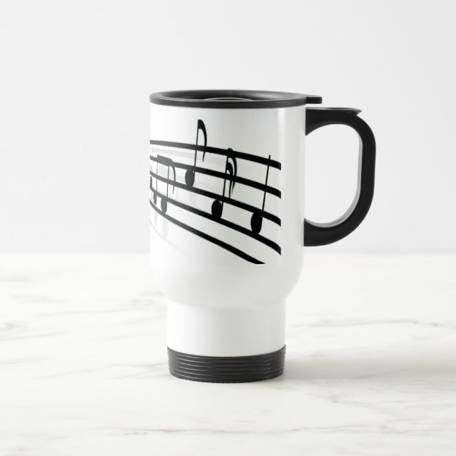 Caneca Térmica Notas da música (Direita)