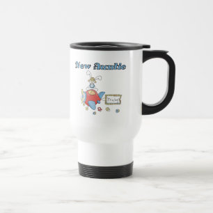 Caneca Térmica Nova tia - Camisetas e presentes de avião