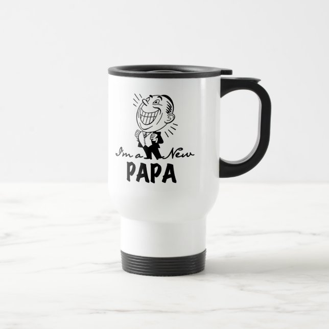Caneca Térmica Novo Papá Sorrindo Camisas e Presentes (Direita)