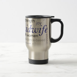 Caneca Térmica nuvem da palavra da parteira