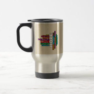 Caneca Térmica Nuvem de Palavras de Humanidade