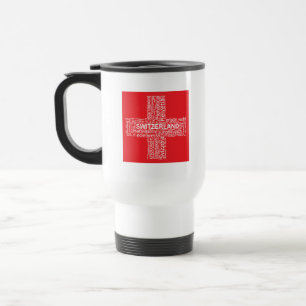 Caneca Térmica Nuvem de Palavras de Sinalizador de suiça