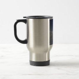 Caneca Térmica Nuvens a 30.000 pés de uma janela de avião