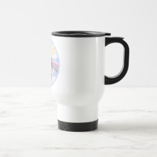 Caneca Térmica Nuvens - Anjo do Cachorro da Montanha Bernês