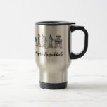 Caneca Térmica NYC Chanukah, Feriados Judaicos em Nova Iorque Han<br><div class="desc">A caneca de viagem de design apresenta um marcador original ilustrativo de uma fileira de marcos clássicos da NYC vestidos para a temporada de férias de Chanukah, com NEW YORK HANUKKAH em uma fonte divertida. Excelente para quem ama Nova Iorque! A versão de Natal também está disponível. Não vê o...</div>