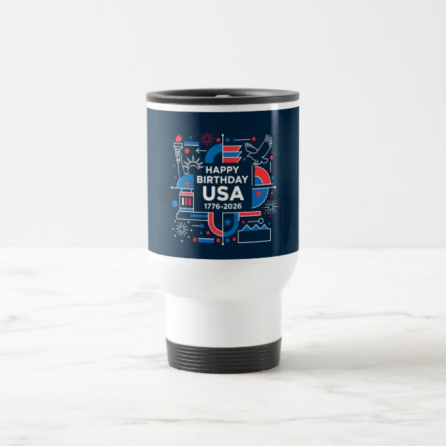 Caneca Térmica O 250º aniversário da América (Centro)