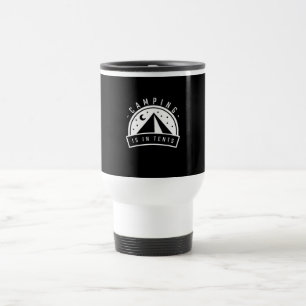 Caneca Térmica O Acampamento Está Em Tendas