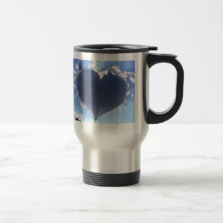 Caneca Térmica O amor está no ar: Nuvem em Forma de Coração: Cane