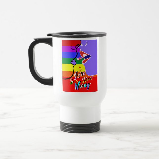 Caneca Térmica O amor nunca é orgulho errado (Esquerda)