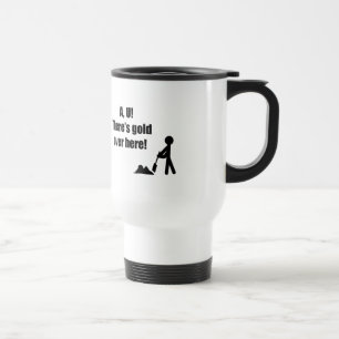 Caneca Térmica O AU lá é Dourado aqui