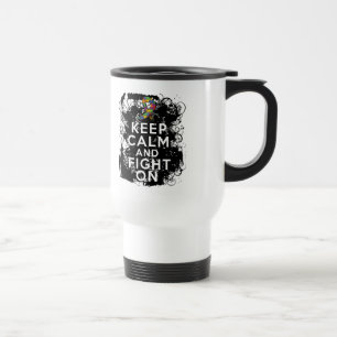 Caneca Térmica O autismo mantem a calma e luta-a sobre