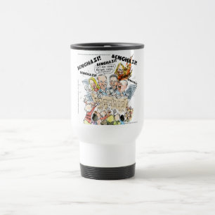 Caneca Térmica O Benghazi Shuffle Engraçado