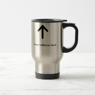 Caneca Térmica o caffiene de aço inoxidável da inserção 15oz 