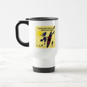 Caneca Térmica O caiaque rema bem no amarelo
