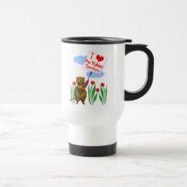 Caneca Térmica O castor canadense ama o Yukon
