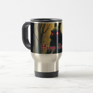 Caneca Térmica O Coelho de Páscoa Assustador na Floresta Sombria