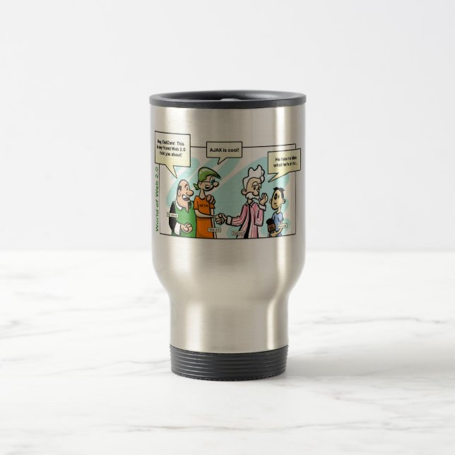 Caneca Térmica O DotCom encontra a Web 2,0 (Centro)