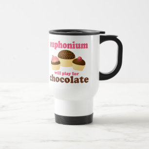 Caneca Térmica O Euphonium engraçado jogará para o chocolate