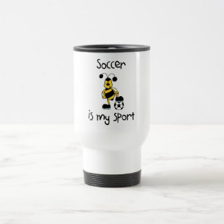 Caneca Térmica O futebol é meus t-shirt e presentes do esporte