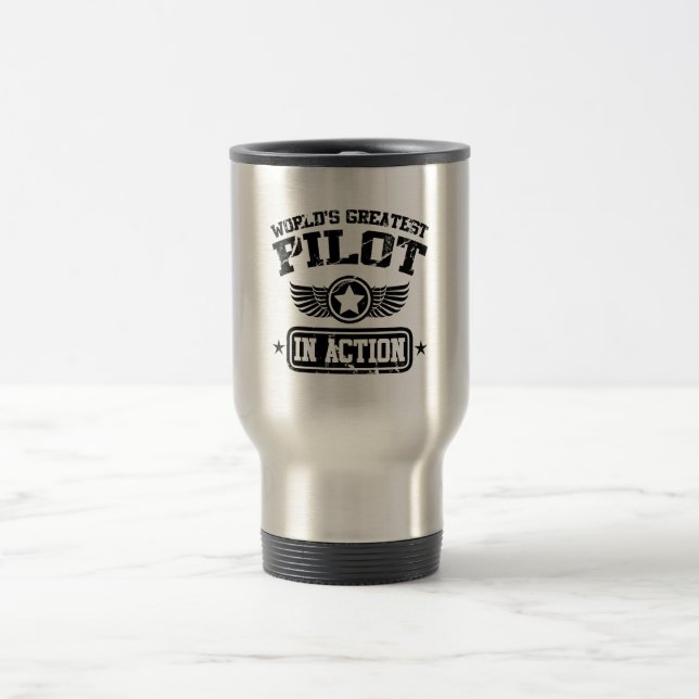 Caneca Térmica O grande piloto do mundo na ação (Centro)