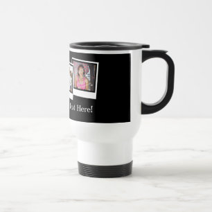 Caneca Térmica O instantâneo 3-Photo personalizado molda a cor