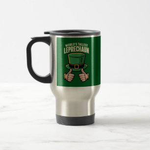 Caneca Térmica O Leprechaun Mais Alto do Mundo Humor Irlandês Eng