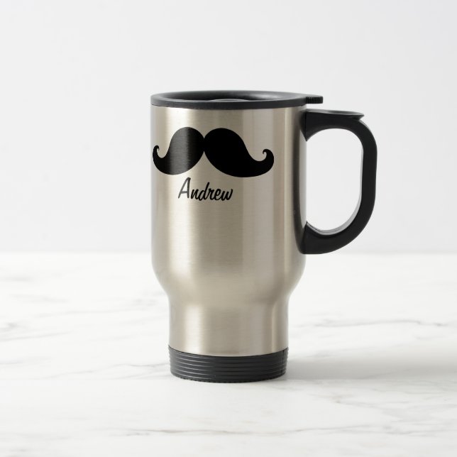 CANECA TÉRMICA O MELHOR BIGODE PRETO PERSONALIZADO (Direita)