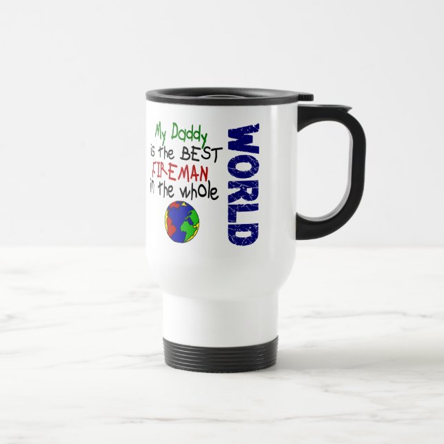 Caneca Térmica O melhor bombeiro no mundo 2 (pai) (Direita)