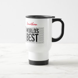 Caneca Térmica O melhor MARIDO do mundo e texto do Grunge que