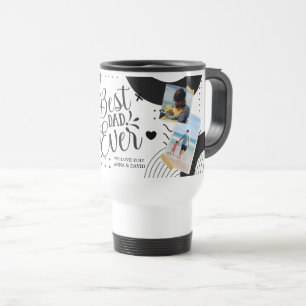 Caneca Térmica O MELHOR PAI DE Texto Personalizado de Colagem de 