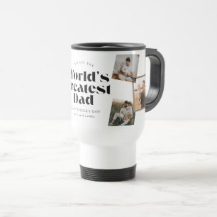 Caneca Térmica O Melhor Pai do Mundo 6 Colagem de Fotos