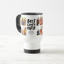 Caneca Térmica O melhor treinador de 7 fotos da equipe de colagem