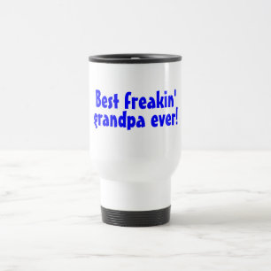 Caneca Térmica O melhor vovô de Freakin sempre azul