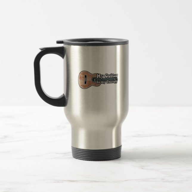 Caneca Térmica O meu violão é a minha terapia. (Esquerda)