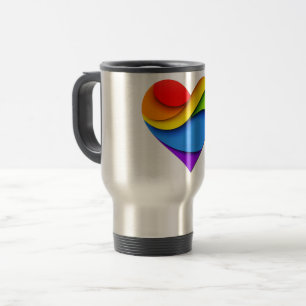 Caneca Térmica O orgulho artístico de SlipperyJoe Curvas de cora