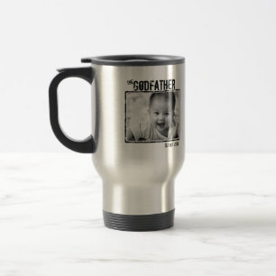 Caneca Térmica O padrinho   Foto personalizada e nome