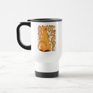 Caneca Térmica O quê? / Uma Ilustração De Gato Laranja