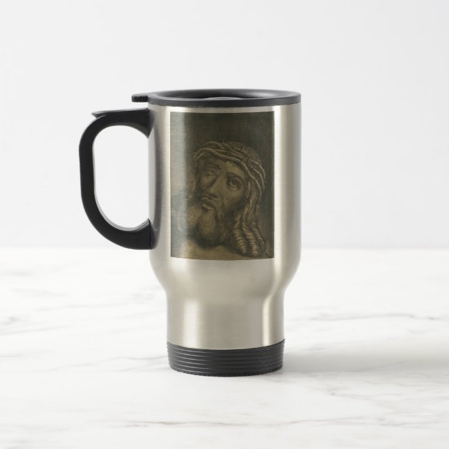 Caneca Térmica O Santo Rosto De Jesus Arte Monocromática (Esquerda)
