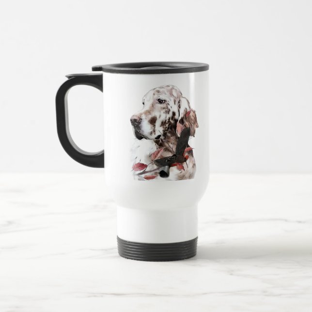 Caneca Térmica O Setter Inglês, Caça à Paixão (Esquerda)