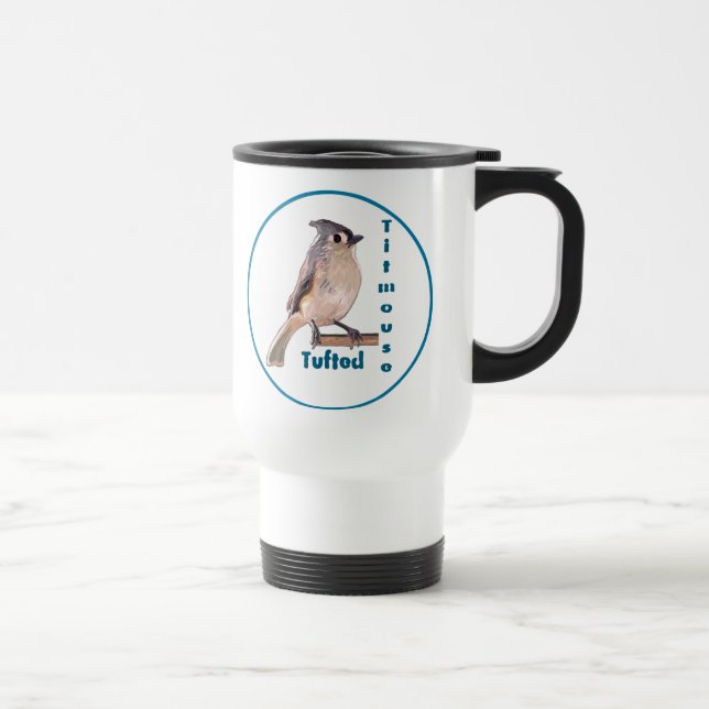 Caneca Térmica O Titmouse Tufado (Direita)
